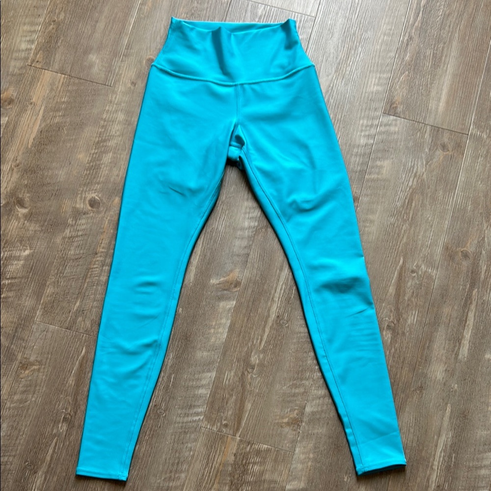 Alo Aqua Blue Airlift High-Waisted Leggings